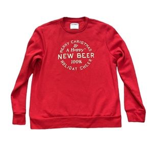 Old Navy Holiday Humor Red Sweater L